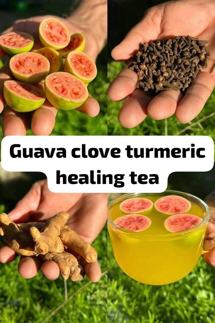 Healing Tea Made with Guava, Clove, and Turmeric 1
