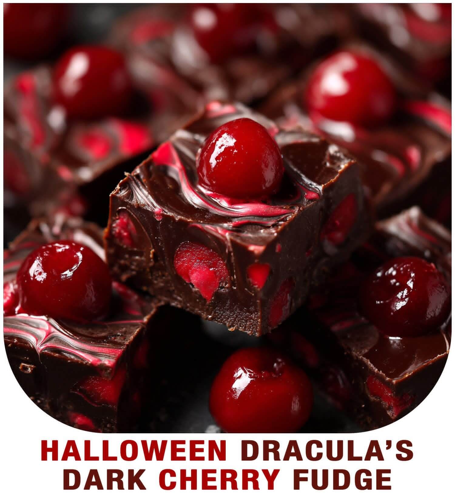 Halloween Dracula’s Dark Cherry Fudge 1