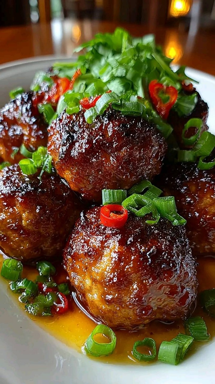 Mediterranean Sweet and Spicy Honey Garlic Meatballs 1