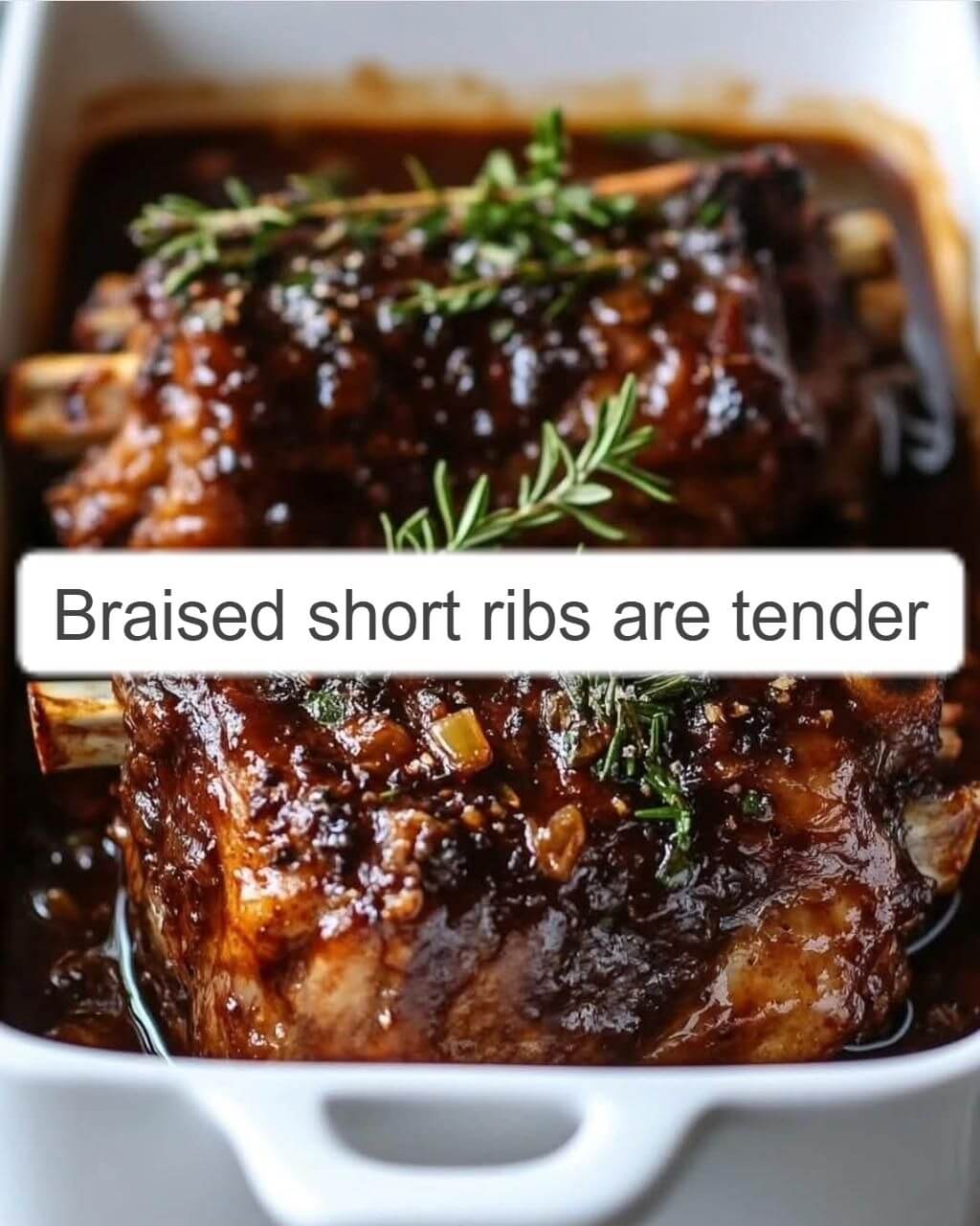 Braised short ribs are tender 1