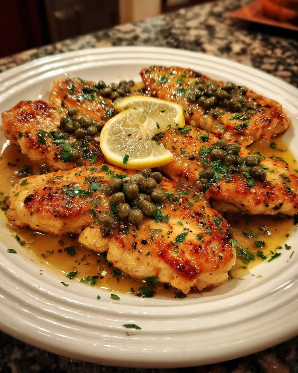 Mediterranean Chicken Piccata with Lemon & Capers 1