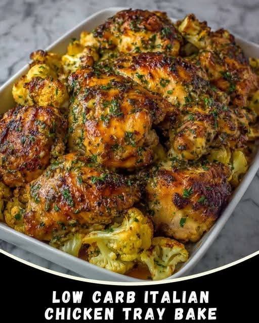 Mediterranean Low Carb Italian Chicken Tray Bake 1