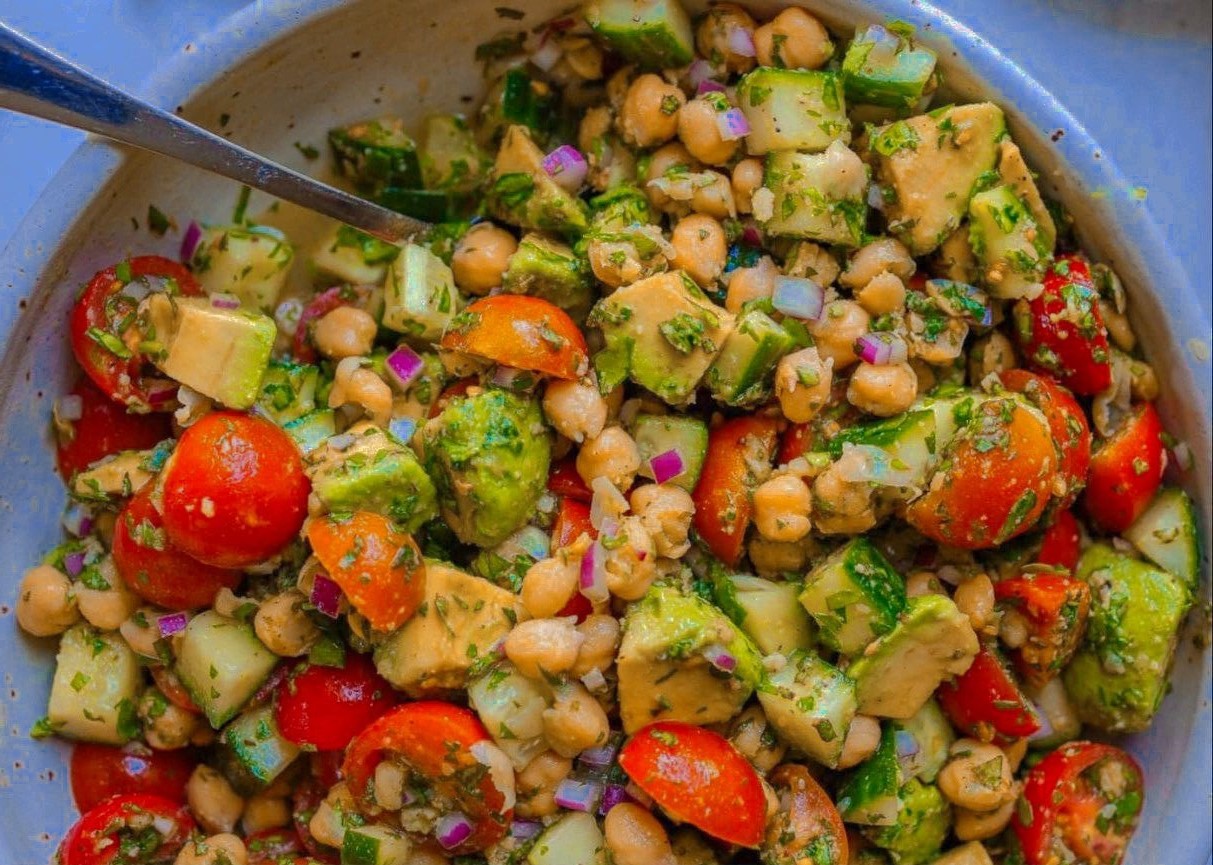Mediterranean Cucumber And Avocado Salad 1
