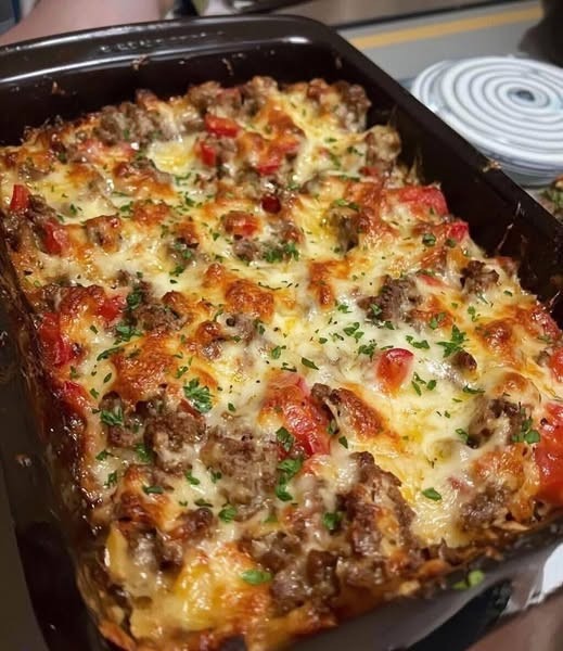 Mediterranean Philly Cheesesteak Casserole 1