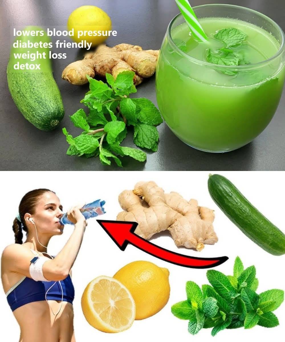 A revitalizing morning beverage with cucumber, ginger, mint, and lemon 1