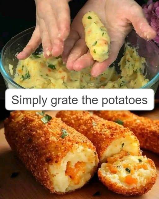 Simply grate the potatoes to make this super delicious dish. 1