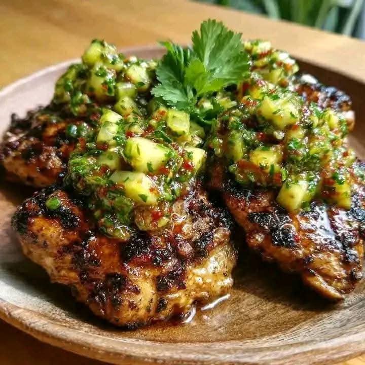 Mediterranean Jamaican Jerk Chicken with Cucumber Salsa 1