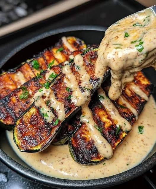 Mediterranean Grilled Zucchini with Spicy Mayo 1