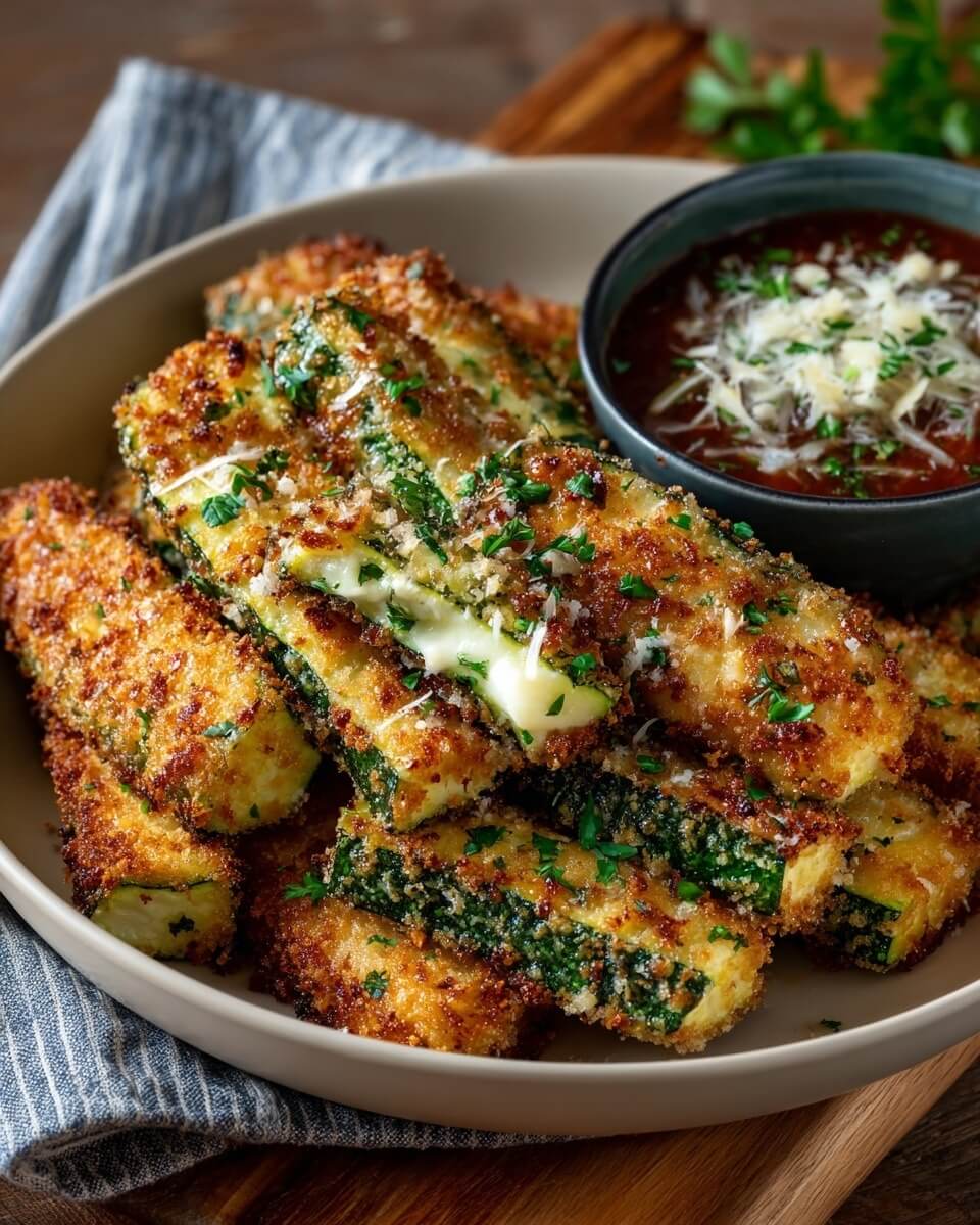 Mediterranean Cheesy Zucchini Sticks 1