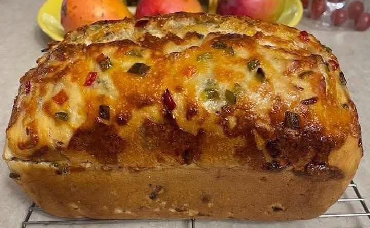 Mediterranean Hot Honey Jalapeño Cheddar Sourdough Loaf 1