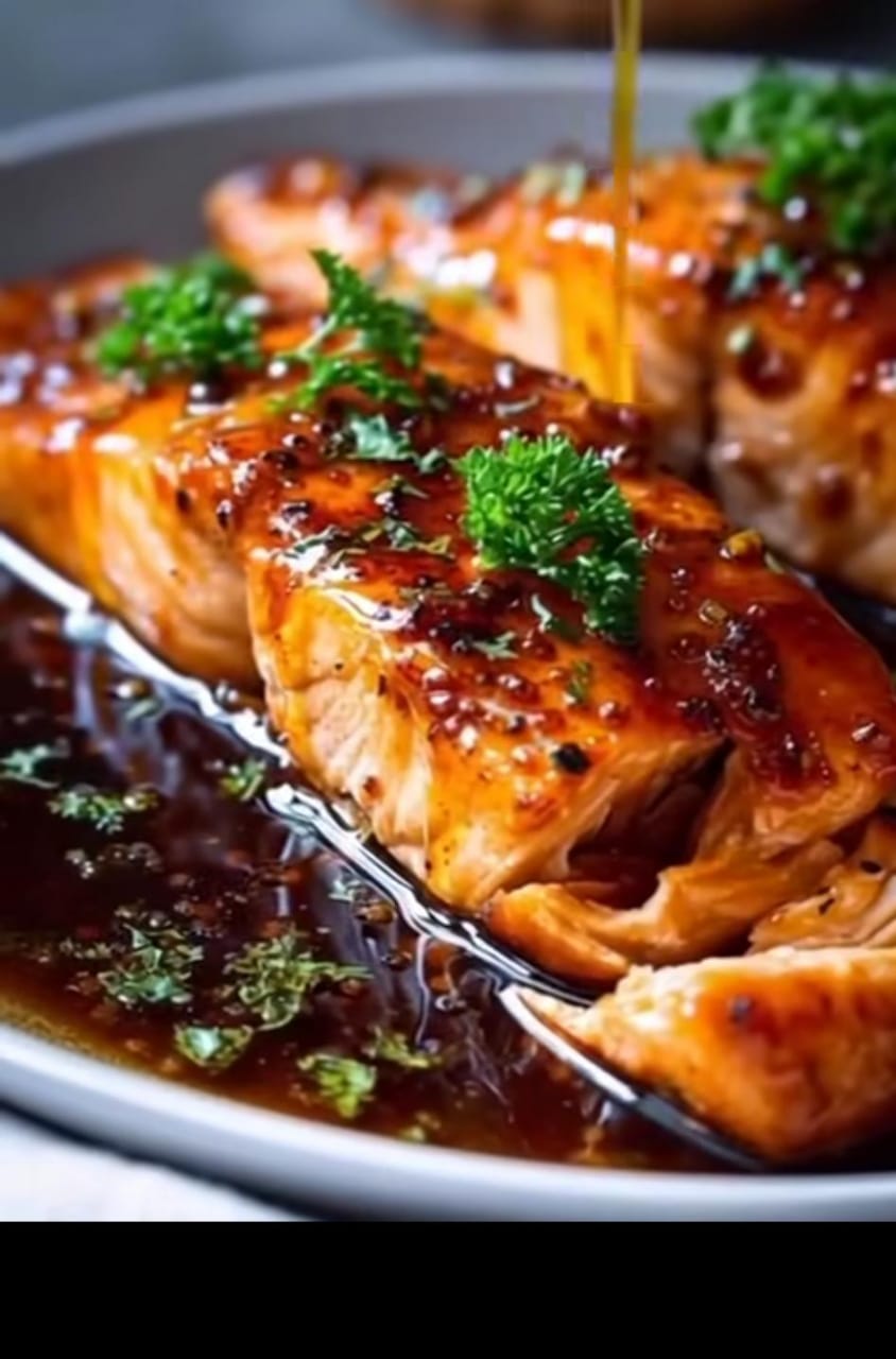 Mediterranean Honey Garlic Salmon Recipe 1