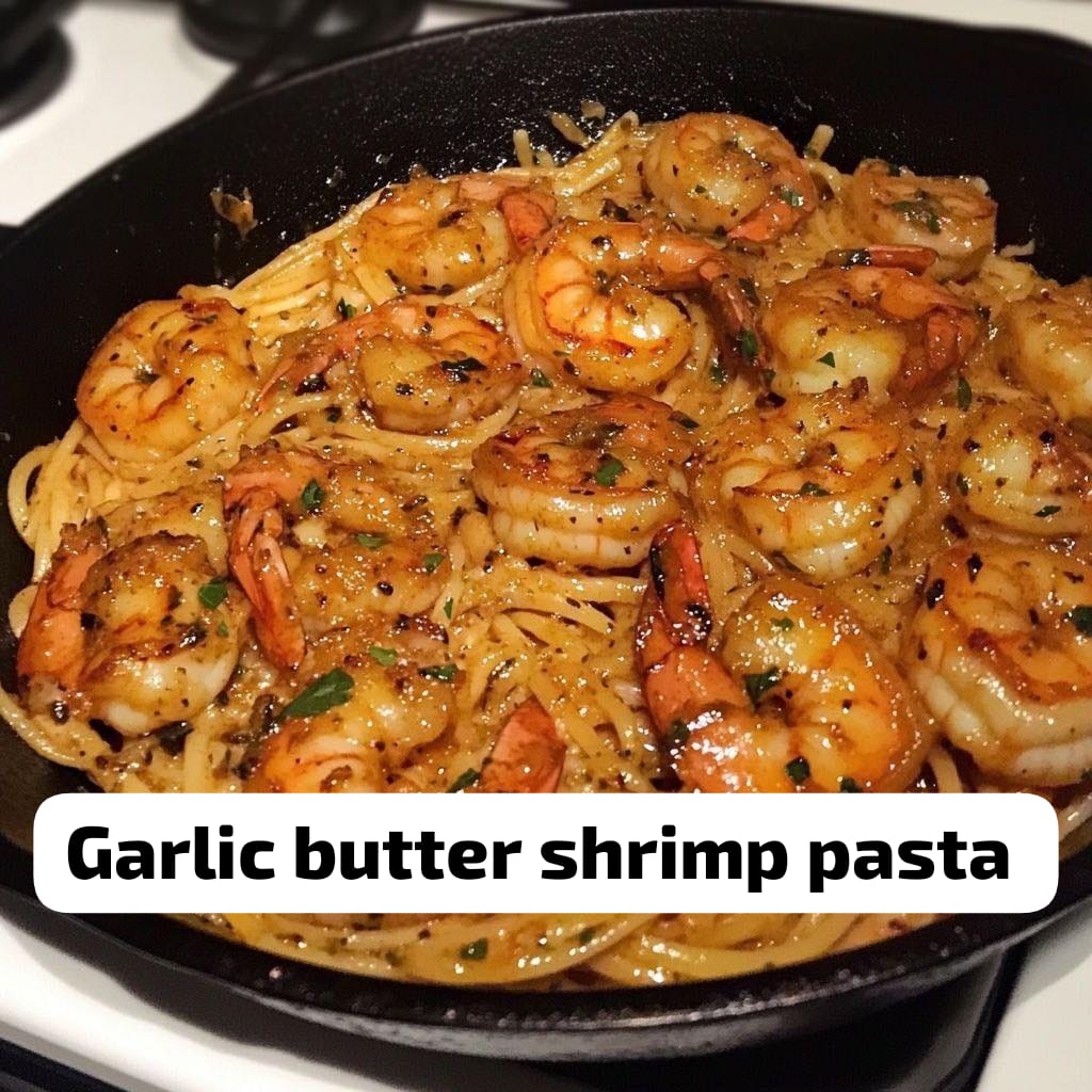 Garlic Butter Shrimp Pasta 1