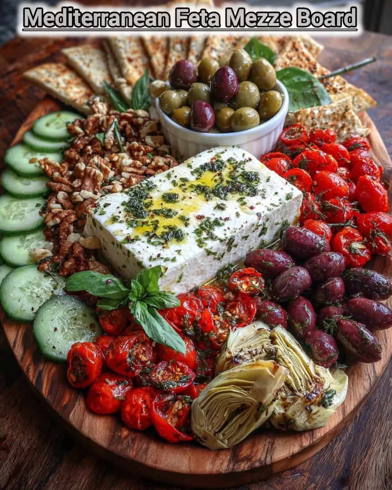 Mediterranean Feta Mezze Platter 1