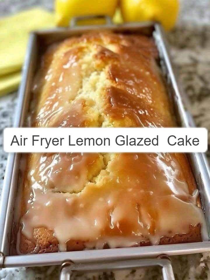 Air Fryer Lemon Glazed Loaf Cake 1