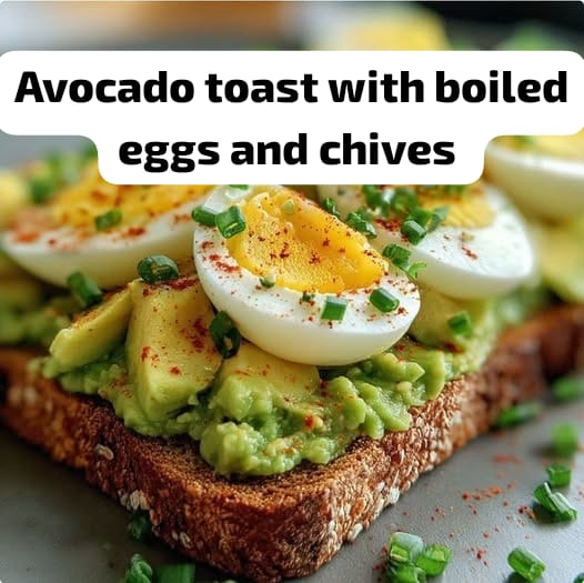 Avocado Toast with Boiled Egg & Chives 1