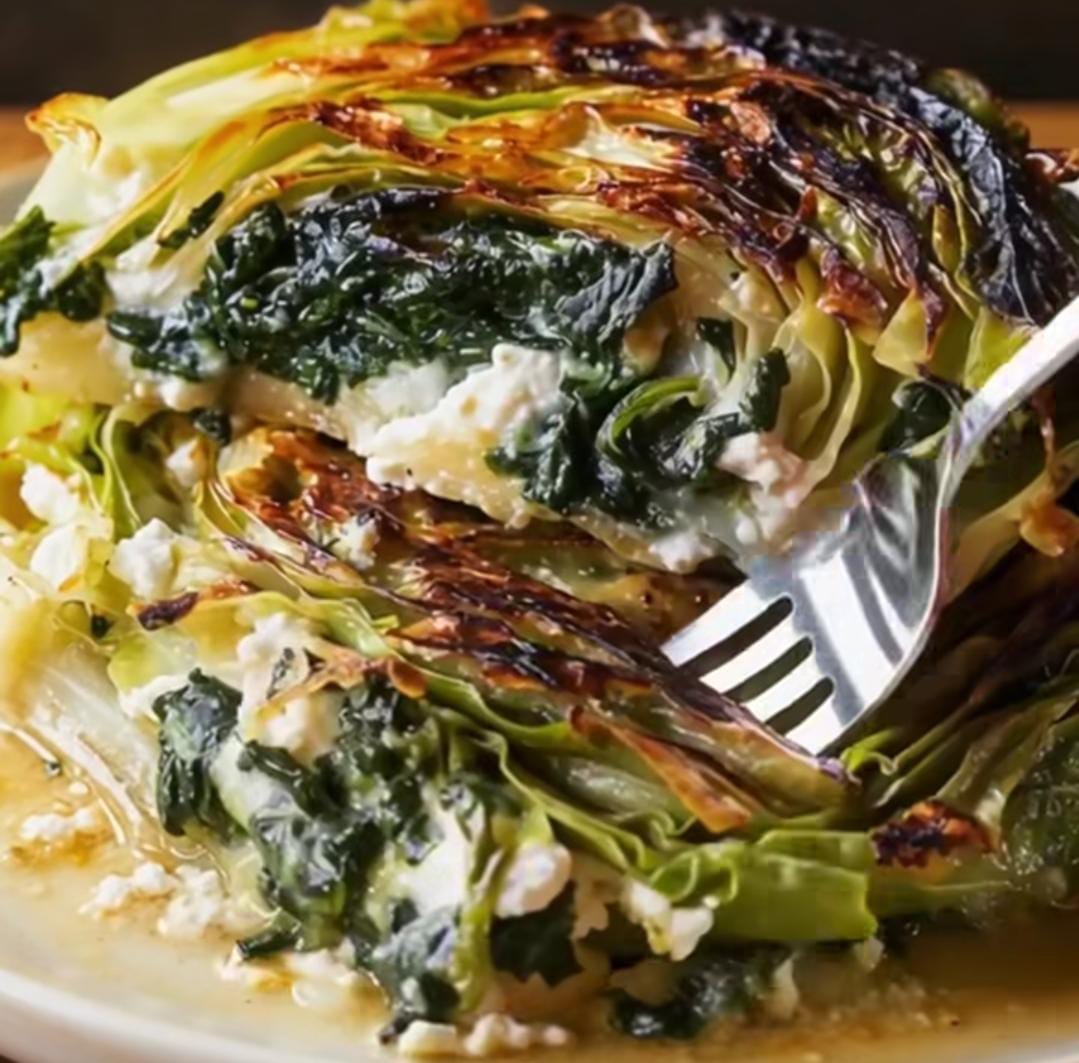 Mediterranean Roasted Cabbage-Steak Spanakopita Melts 1