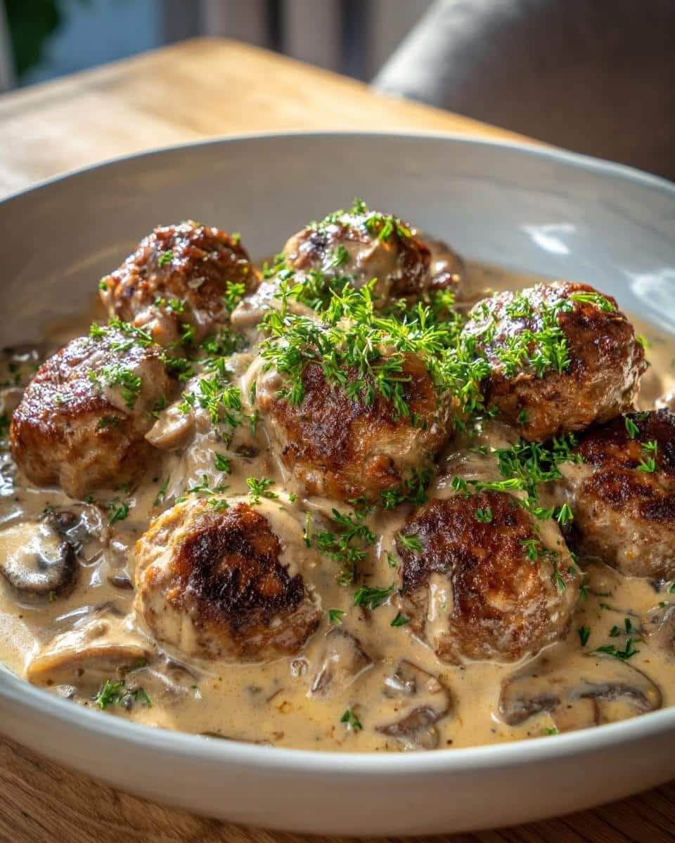 Mediterranean 35-Minute Meatball Stroganoff with Dreamy Cream Sauce 1