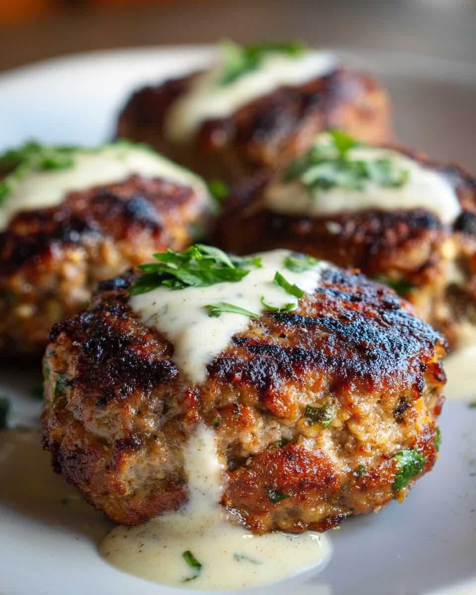 Mediterranean Lebanese Lamb Kofta with Tahini Sauce 1