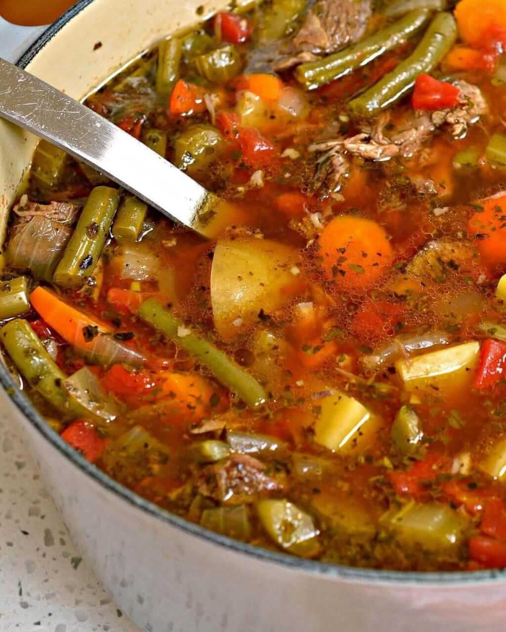 Mediterranean Vegetable Beef Soup 1