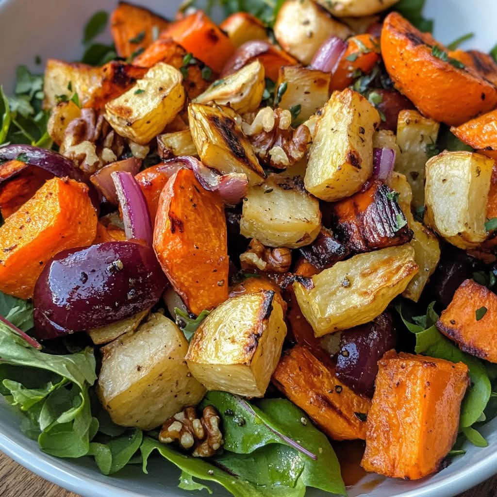 Mediterranean Roasted Root Vegetable Salad 1
