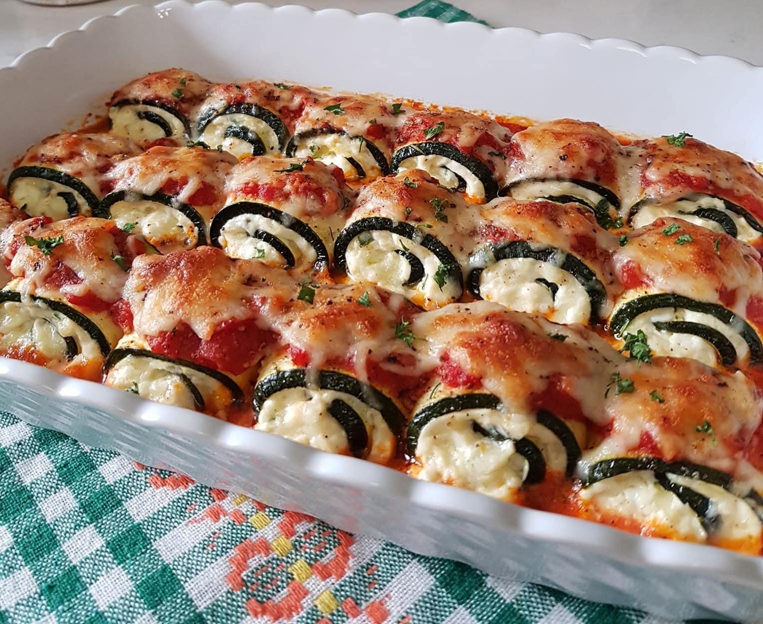 Mediterranean Zucchini Ricotta Rollups (Rollatini) 1