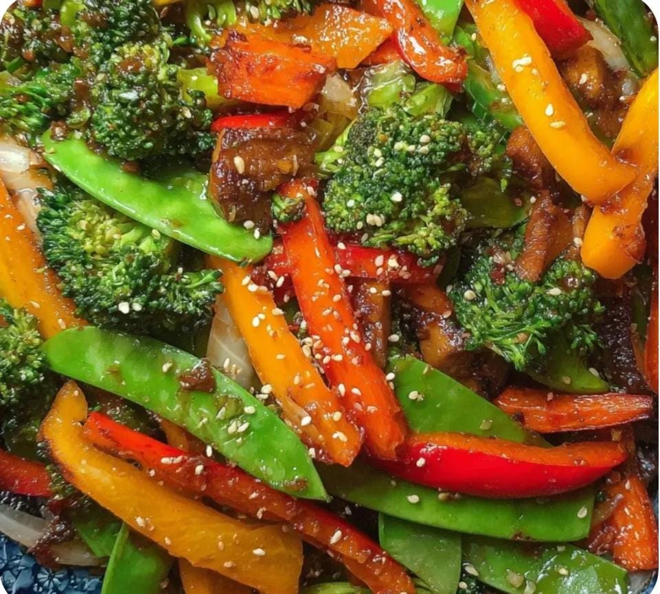 Mediterranean Ginger Veggie Stir Fry 1
