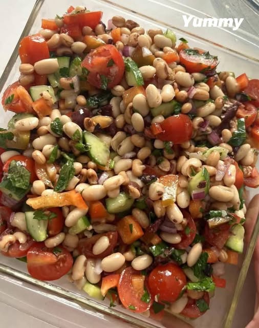 Fresh Mediterranean Bean Salad 1