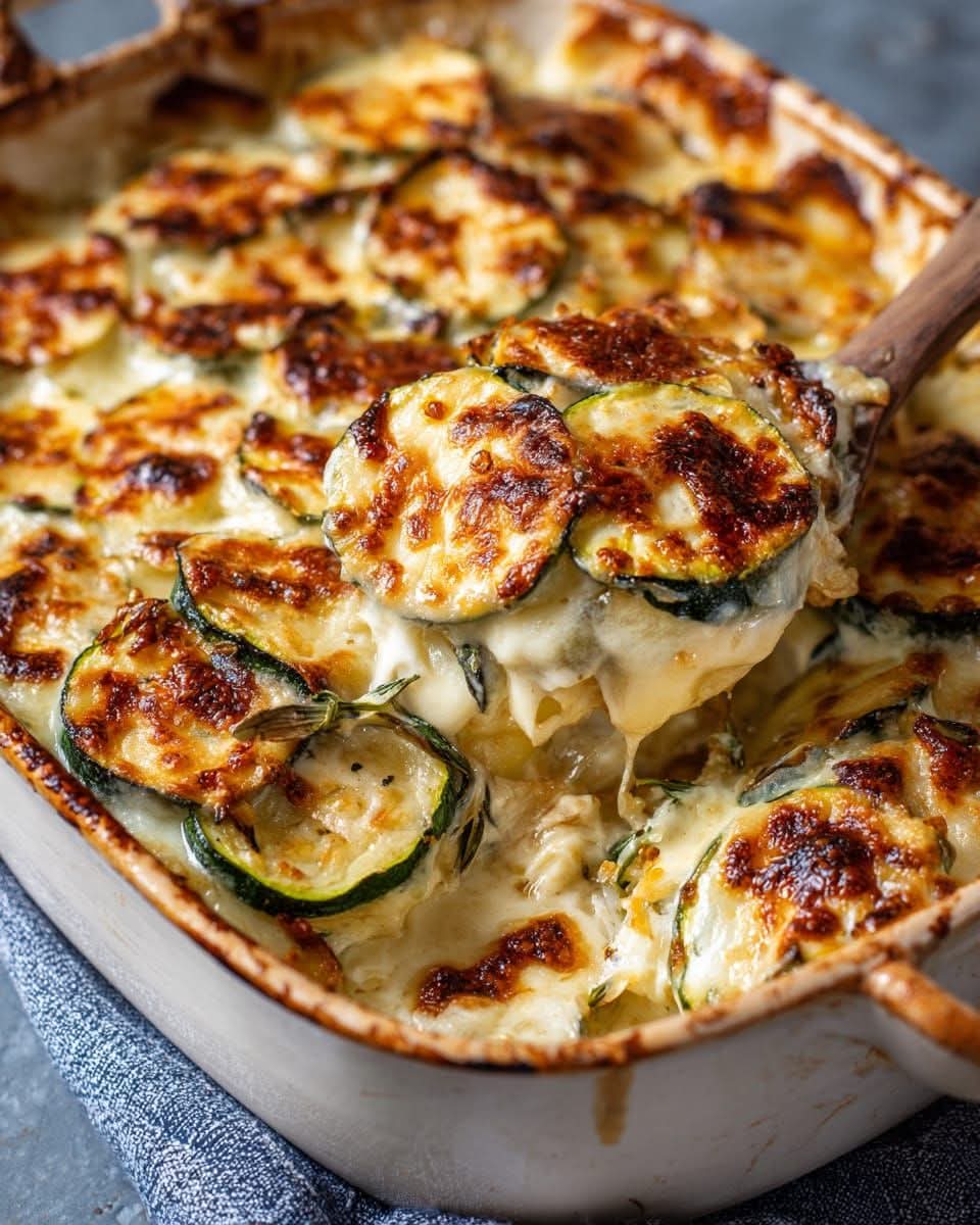Mediterranean Creamy Zucchini Gratin 1