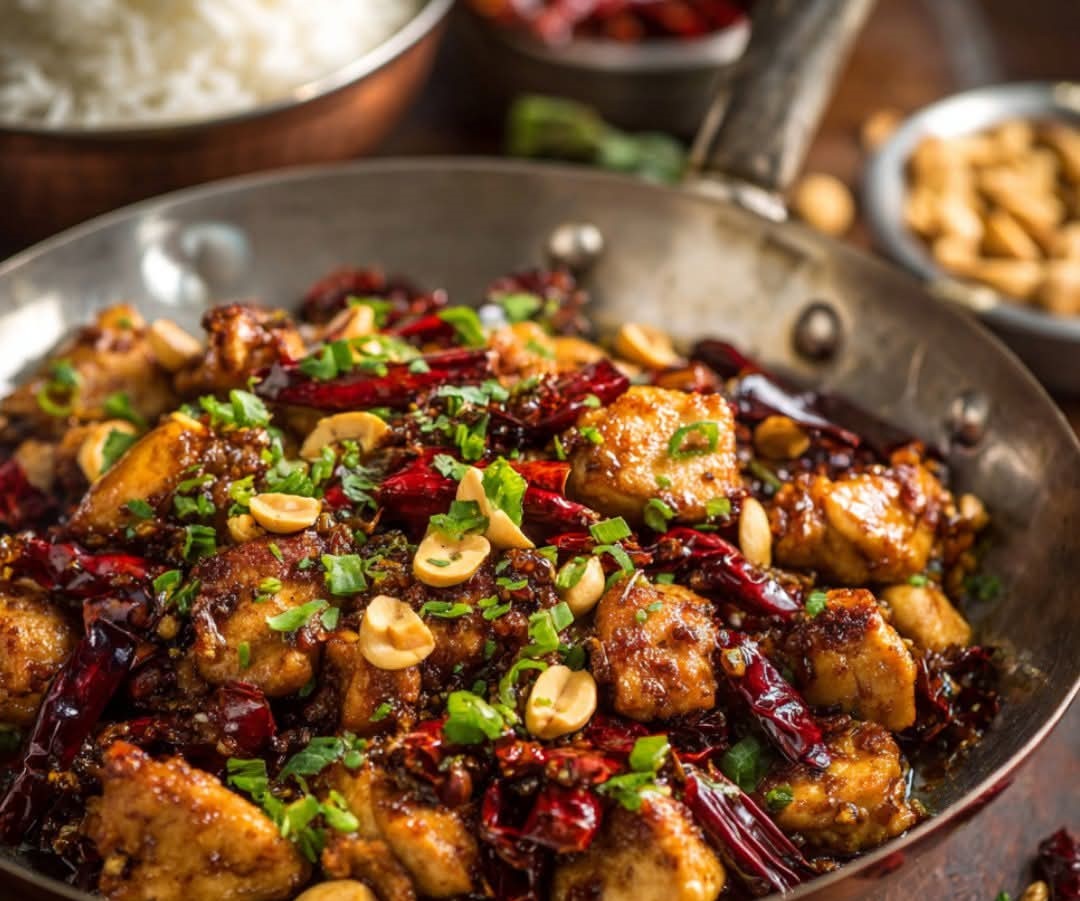 Mediterranean Golden Kung Pao Chicken With Roasted Peanuts And Fiery Chilies 1