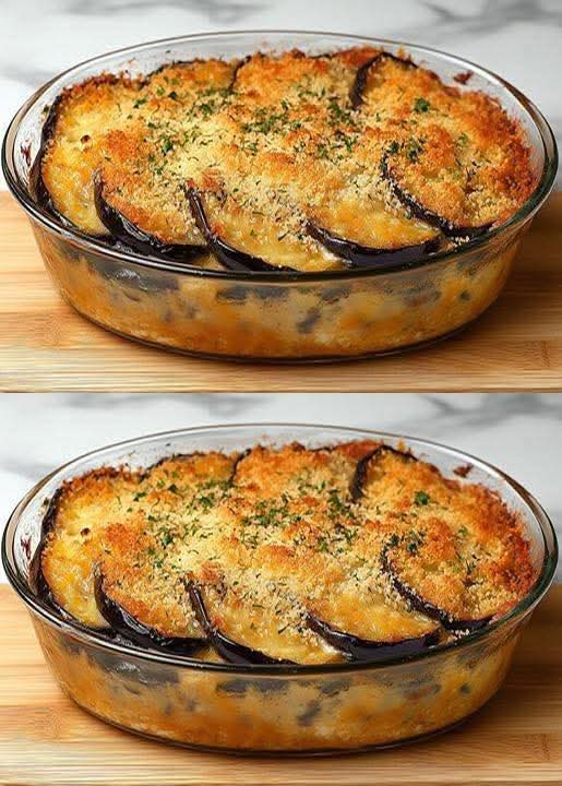 Mediterranean Creamy Eggplant Gratin 1