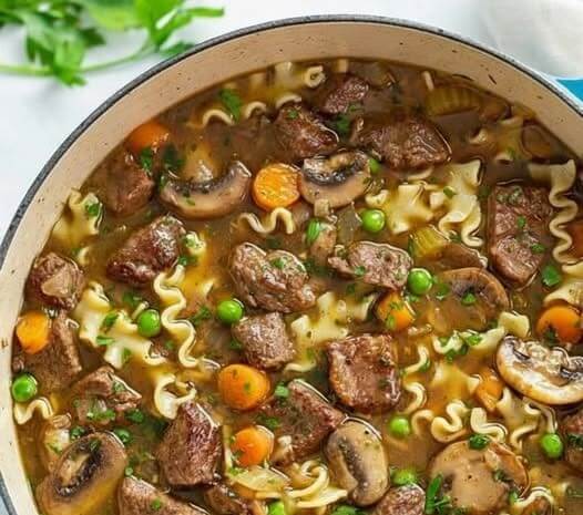 Mediterranean Beef Noodle Soup 1