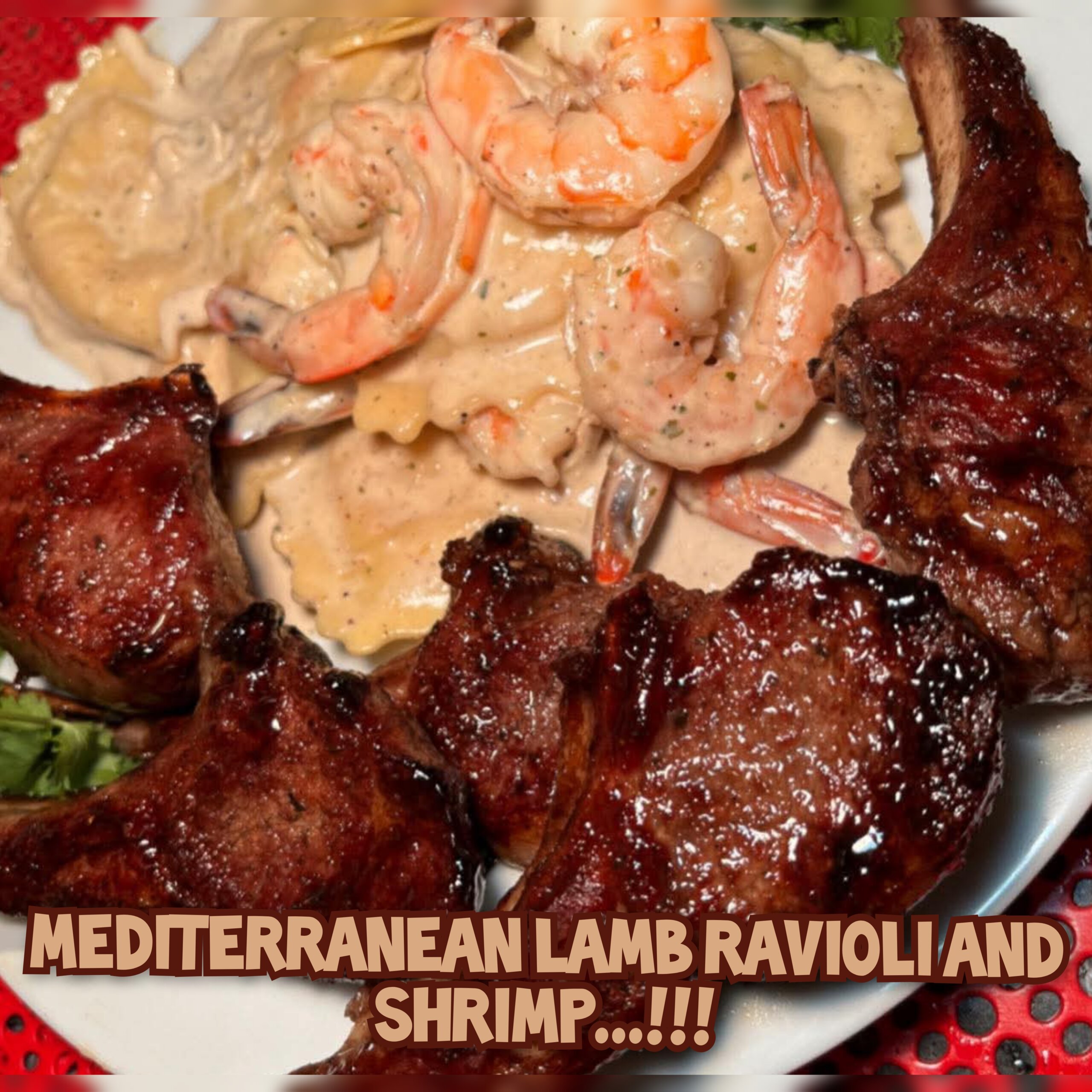 Mediterranean Lamb Ravioli And Shrimp 1