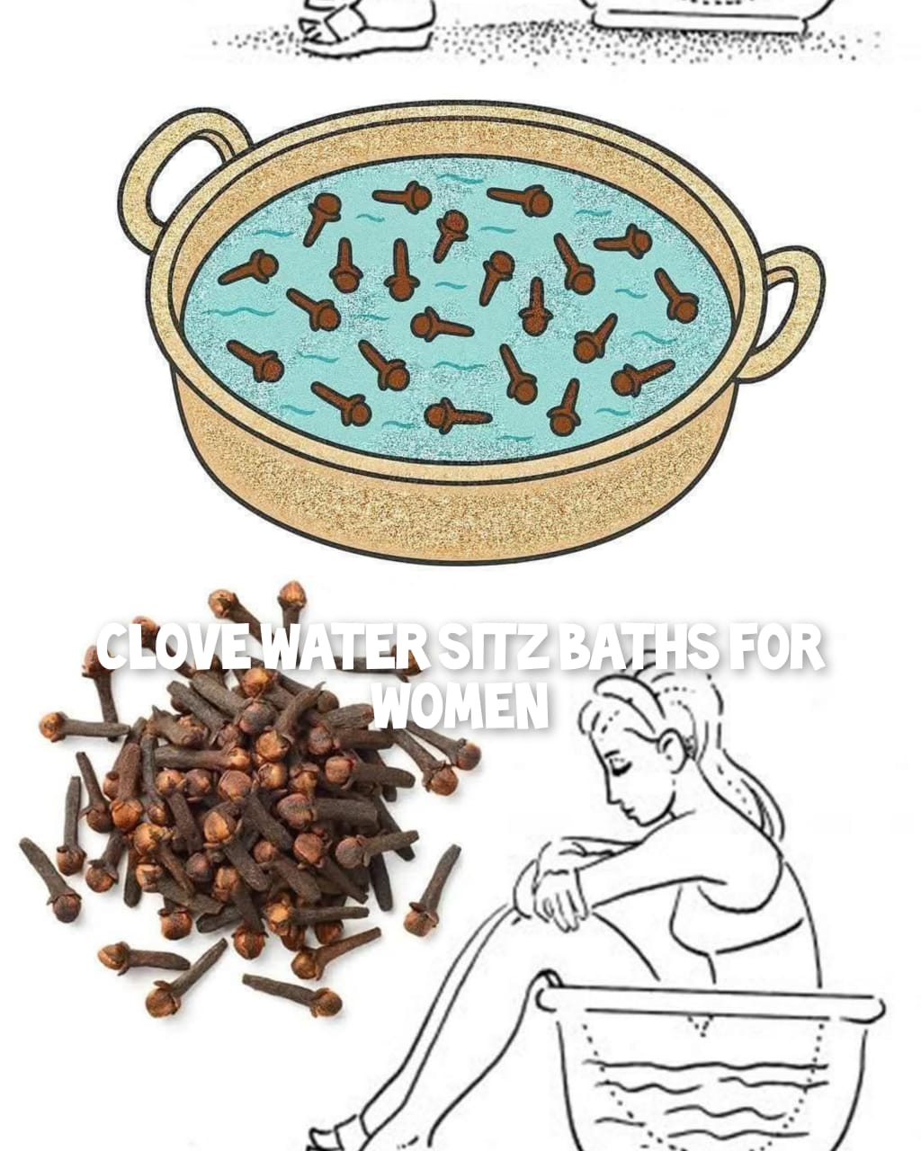 Clove Water Sitz Baths for Women 1