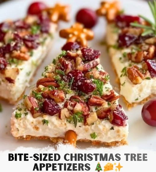 Mediterranean Bite Sized Christmas Tree Appetizers 1