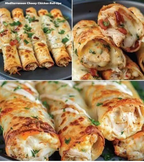 Mediterranean Cheesy Chicken Roll-Ups 1