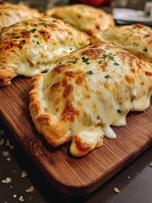 Baked Chicken Alfredo Calzones 1