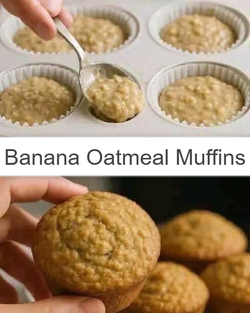 Banana Oatmeal Muffins 1