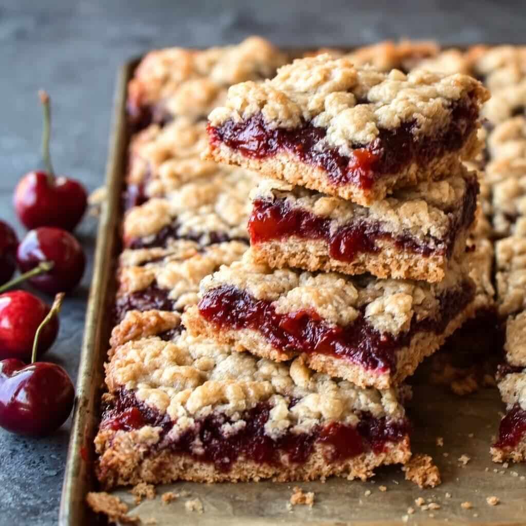 Mediterranean Cherry Oat Bars 1