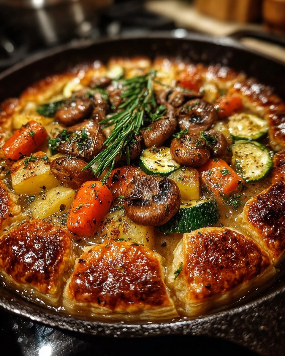 Mediterranean Rustic Roasted Vegetable Pot Pies 1