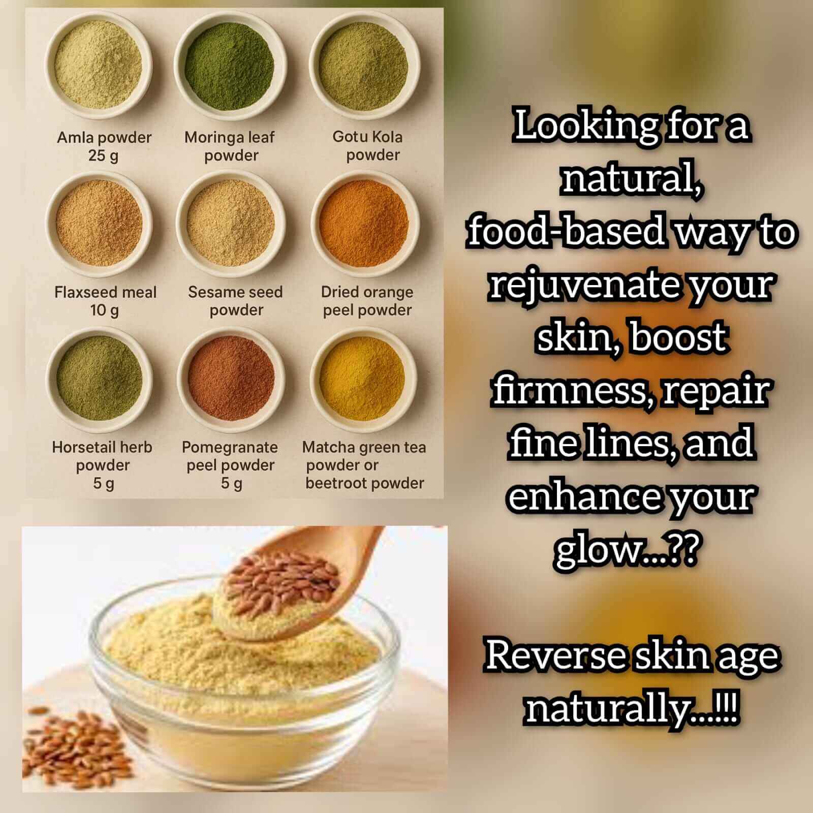 Moringa Flaxseed Collagen Powder is a Real Powerhouse Gives Glow from Inside Out 1