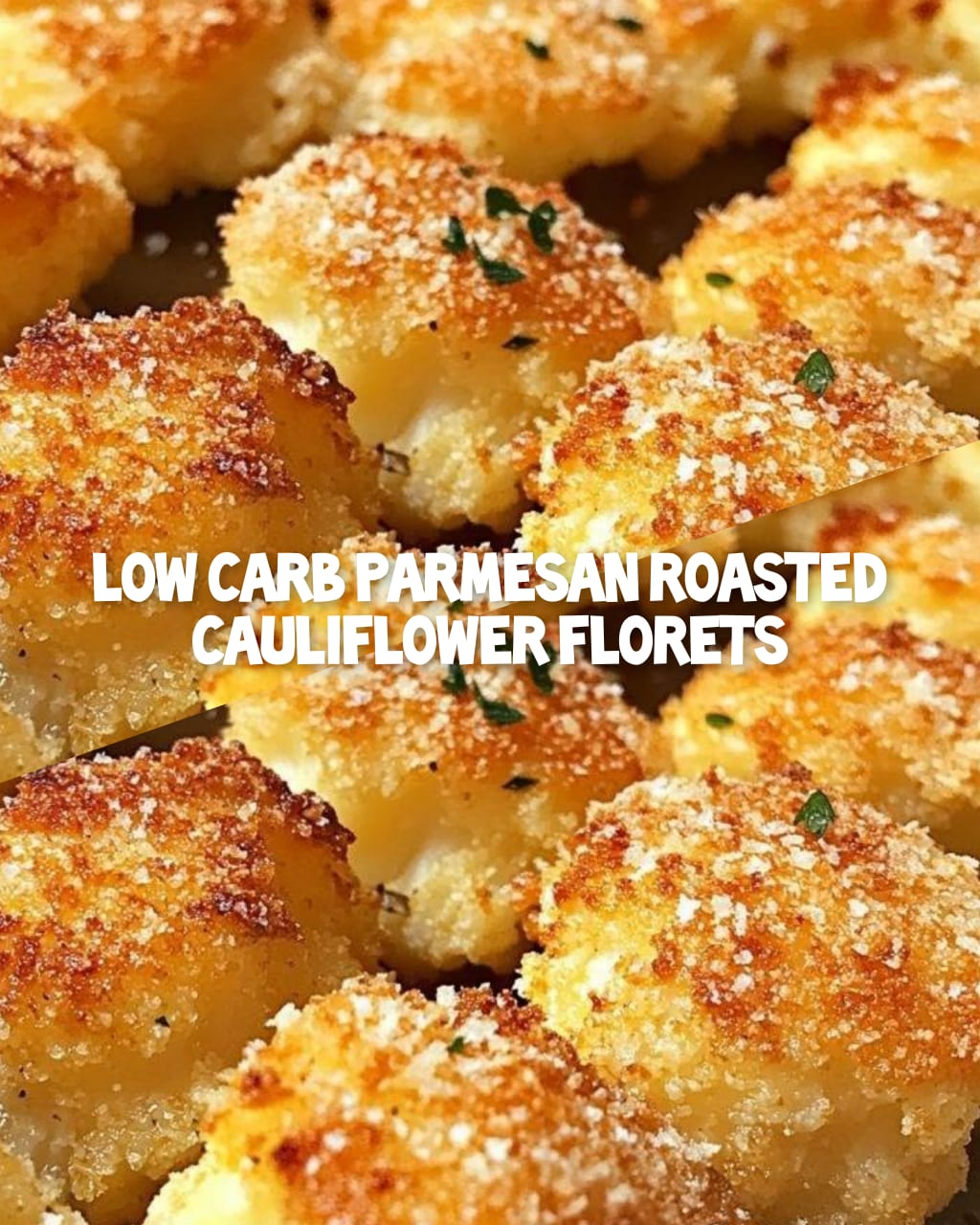 Low Carb Parmesan Roasted Cauliflower Florets 1