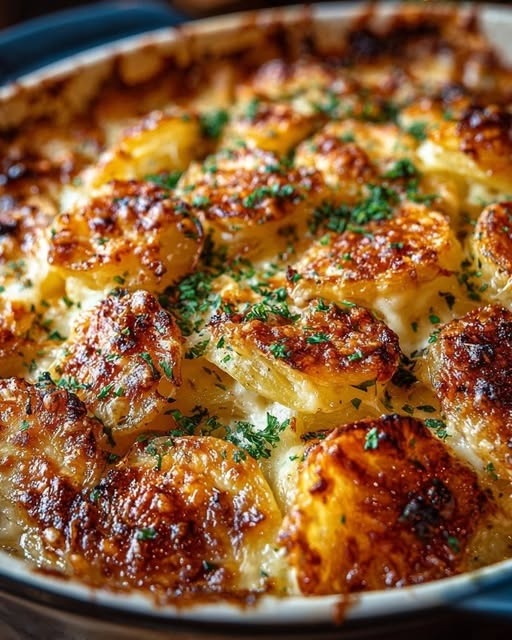 Mediterranean Ruth’s Chris Creamy Parmesan Potato Casserole 1