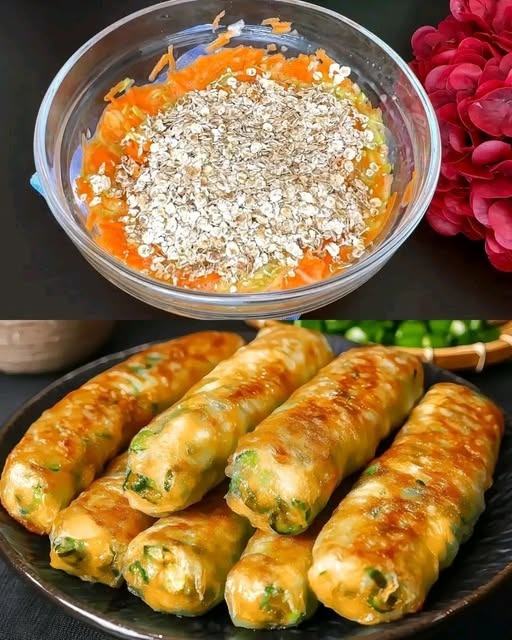 Cheesy Zucchini & Oats Rolls 1