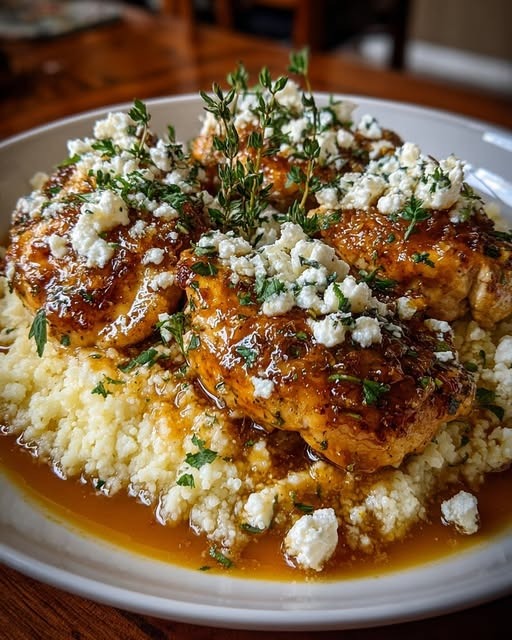 Slow Cooker Apricot Jam & Goat Cheese Chicken 1