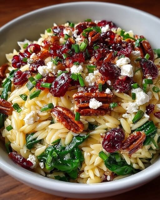 Cranberry & Goat Cheese Orzo Salad 1