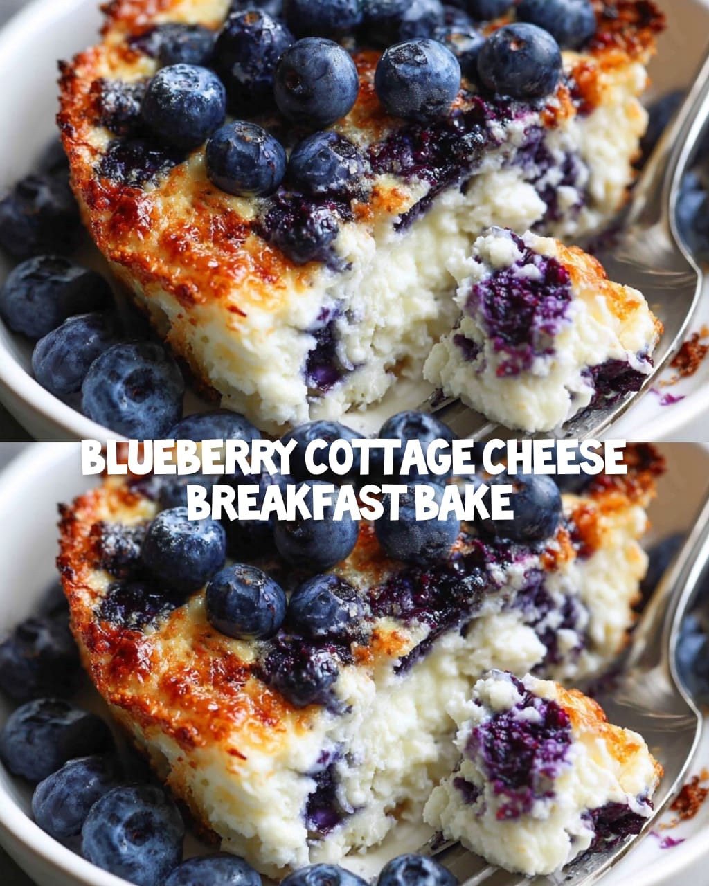 Blueberry Cottage Cheese Breakfast Bake 1