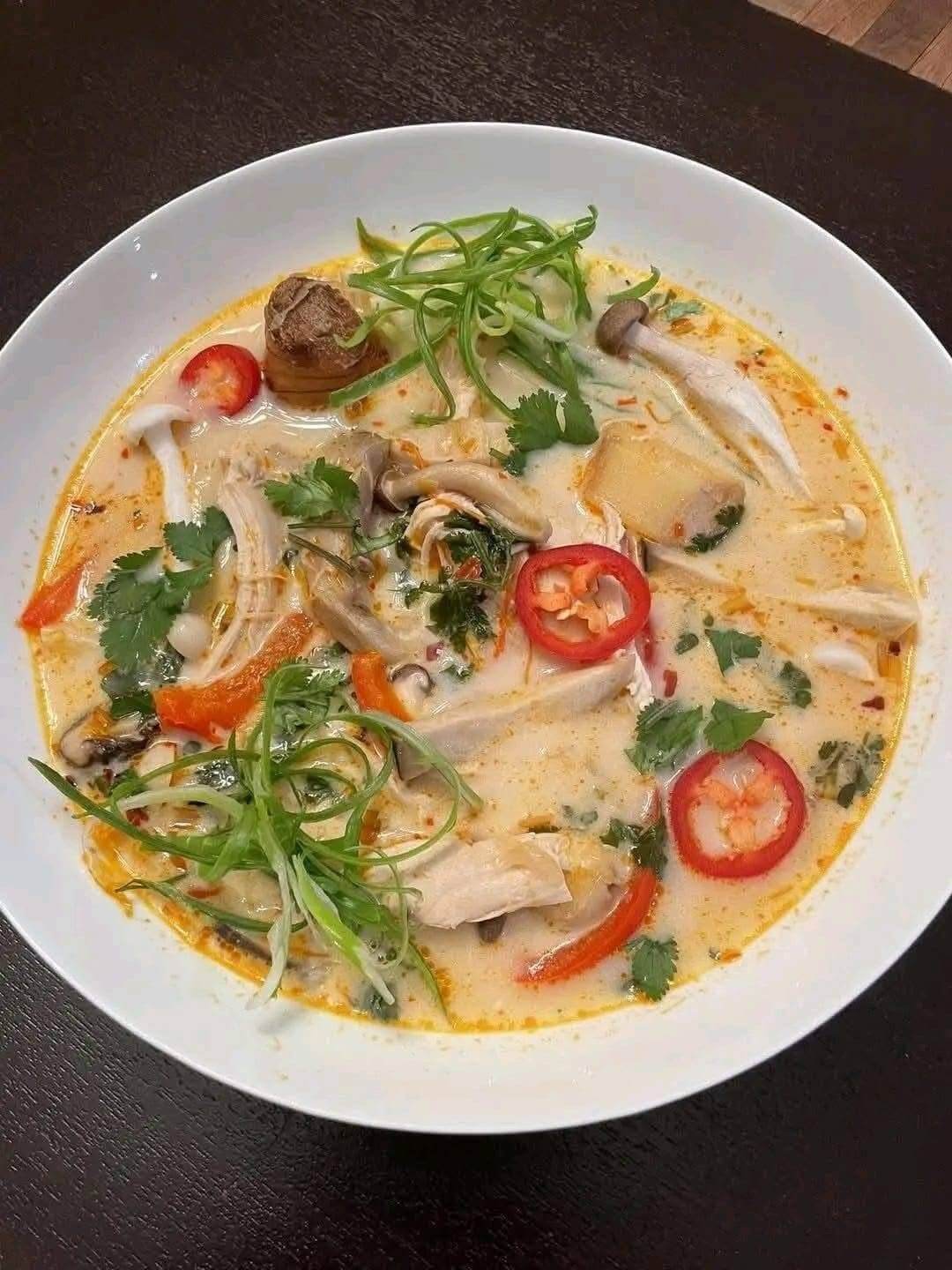 Mediterranean Thai Coconut Chicken Soup 1