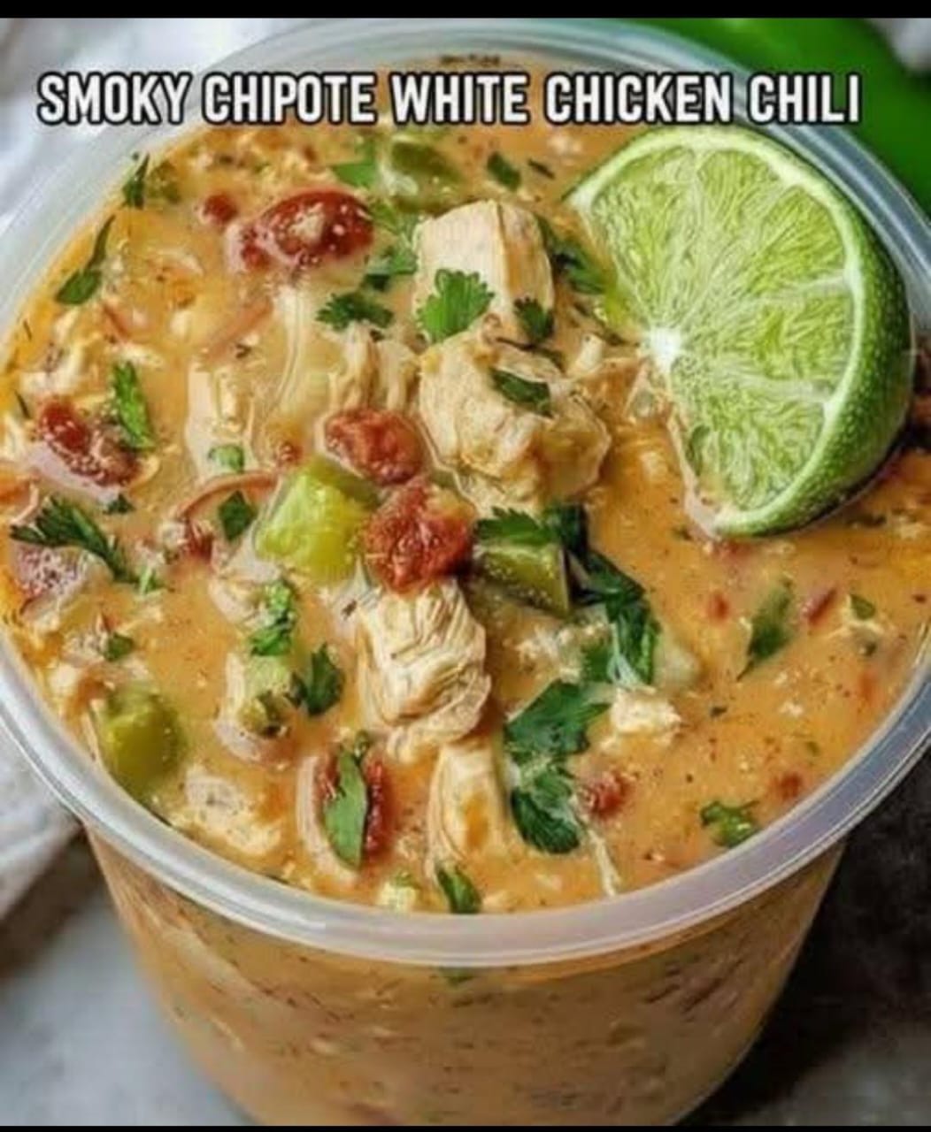 Smoky Chipotle White Chicken Chili 1
