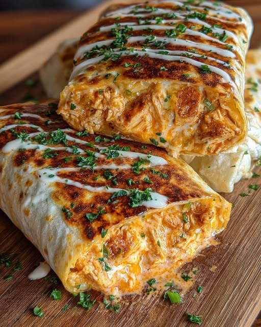 Buffalo Ranch Chicken Smash Wrap Bake 1