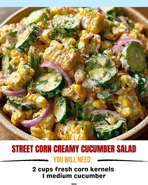 Street Corn Creamy Cucumber Salad 1